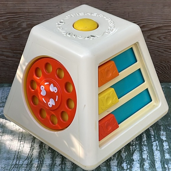 Collectible Turn and Learn Activity Toy for Babies By Fisher Price 1978 Vintage - Picture 4 of 10